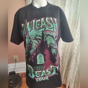 Disney Mens Unleash The Beast Graphic Tour Tee medium